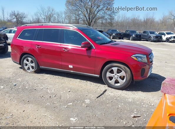 4JGDF6EE6HA817949 2017 MERCEDES-BENZ GLS 450 Red Przód prawy