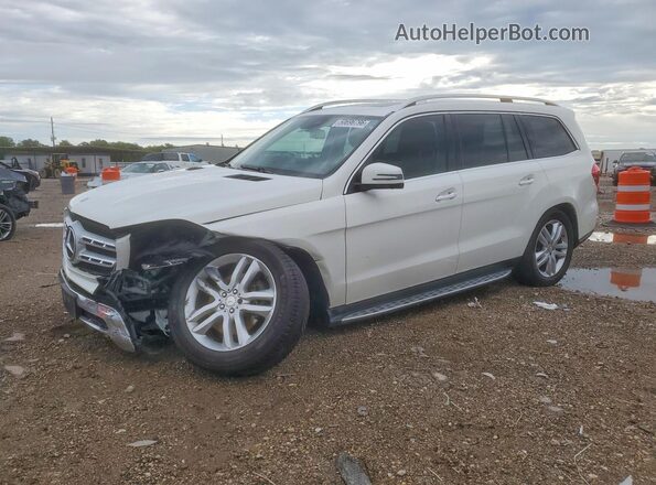4JGDF6EE8HA893706 2017 MERCEDES-BENZ GLS Белый Передняя левая четверть
