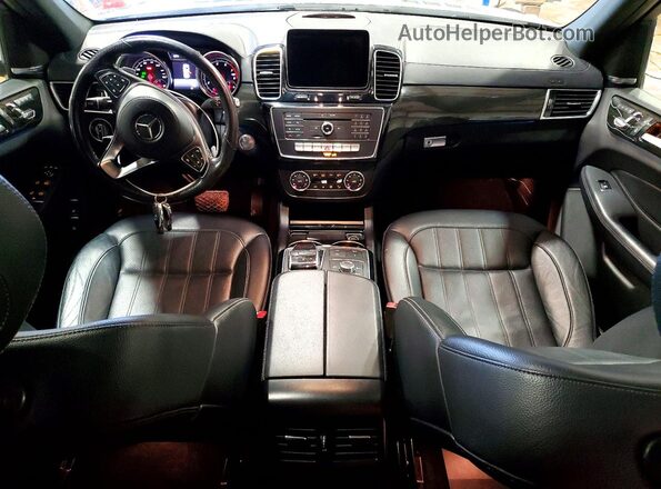 4JGDF6EE9JB109372 2018 MERCEDES-BENZ GLS White Widok deski rozdzielczej