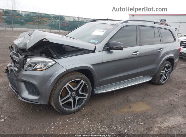 4JGDF7DE6JB001928 2018 MERCEDES-BENZ GLS 550 Серый Передняя левая четверть