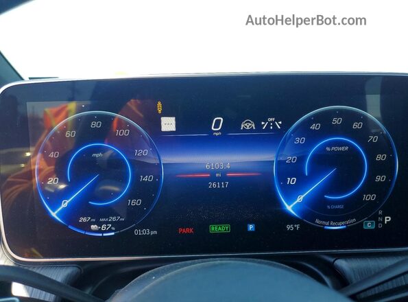 4JGDM2DB1PA029634 2023 MERCEDES-BENZ EQS Gray Instrument cluster view
