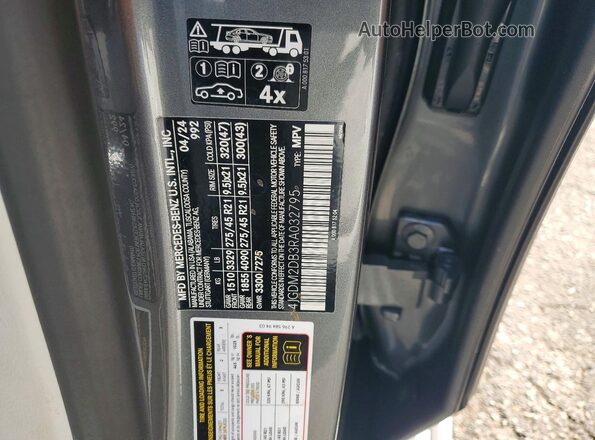 4JGDM2DB3RA032795 2024 MERCEDES-BENZ EQS Gray Widok wnętrza 360 stopni