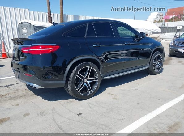 4JGED6EB2GA022072 2016 MERCEDES-BENZ GLE 450 AMG COUPE Black Trasero derecho