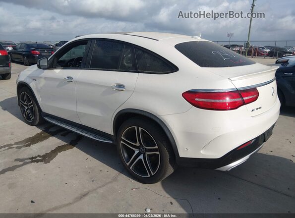 4JGED6EB4KA135532 2019 MERCEDES-BENZ AMG GLE 43 COUPE White Rear left