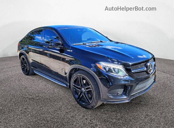 4JGED6EBXKA126348 2019 MERCEDES-BENZ GLE Черный Передняя левая четверть