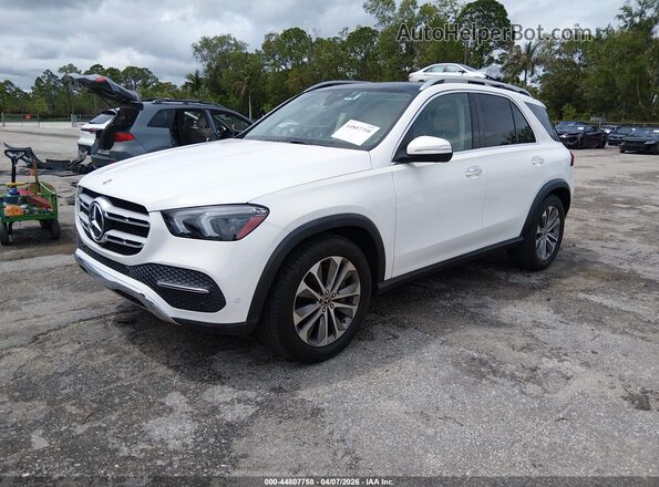 4JGFB4KB4MA312540 2021 MERCEDES-BENZ GLE 350 White Առջևի ձախ երեք քառորդ տեսարան
