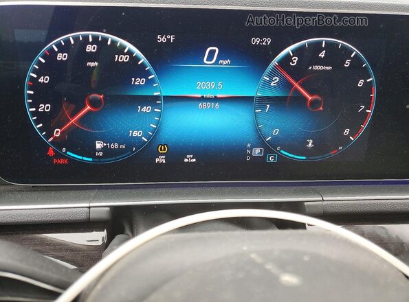 4JGFB4KB8LA091684 2020 MERCEDES-BENZ GLE Black Вид щитка приладів