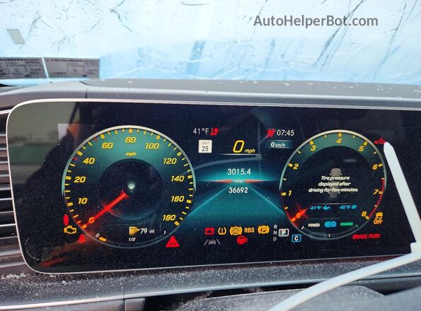 4JGFB6BB8MA531500 2021 MERCEDES-BENZ GLE Белый Вид щитка приборов