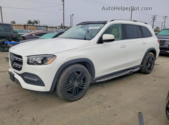 4JGFF5KE3MA556491 2021 MERCEDES-BENZ GLS Белый Передняя левая четверть