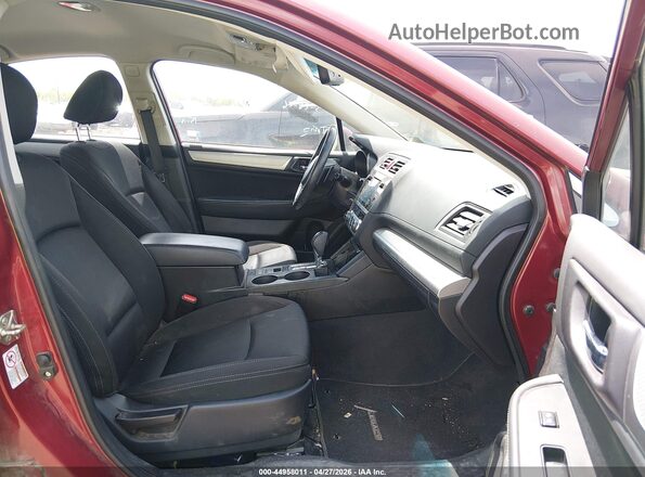 4S3BNAC64H3060583 2017 SUBARU LEGACY Red Widok wnętrza z przodu