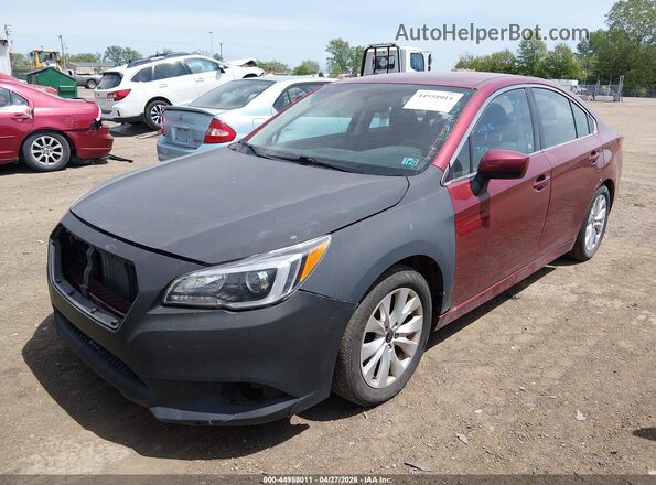 4S3BNAC64H3060583 2017 SUBARU LEGACY Red Przód lewy