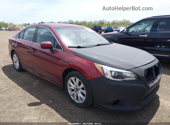4S3BNAC64H3060583 2017 SUBARU LEGACY Red Przód prawy
