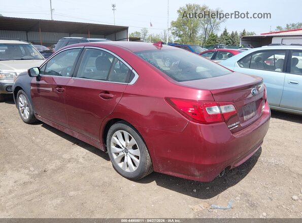 4S3BNAC64H3060583 2017 SUBARU LEGACY Red Tył lewy