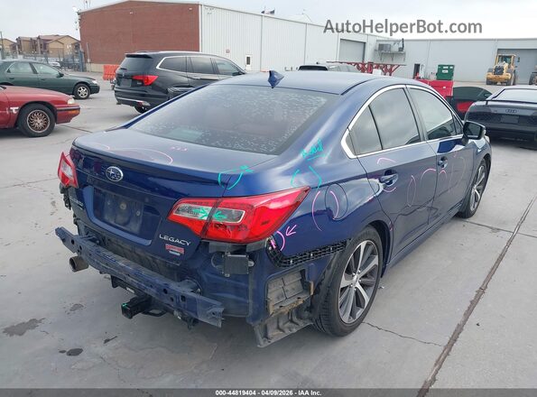 4S3BNAN69H3016589 2017 SUBARU LEGACY Синий Задняя правая четверть