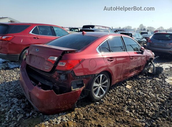 4S3BNEN67J3038698 2018 SUBARU LEGACY Red Задня права чверть