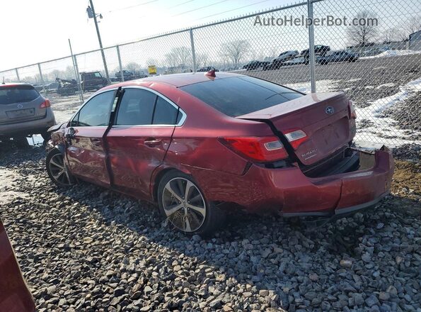 4S3BNEN67J3038698 2018 SUBARU LEGACY Red Задня ліва чверть