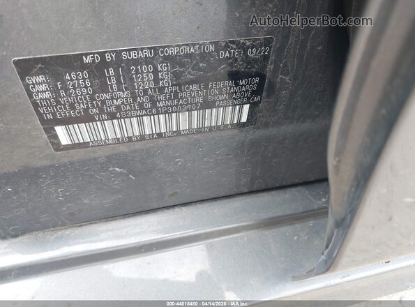 4S3BWAC61P3003107 2023 SUBARU LEGACY Black Engine compartment view