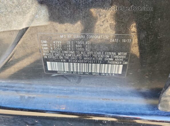 4S3GKAB69P3601772 2023 SUBARU IMPREZA Black Widok komory silnika