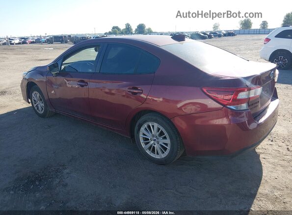 4S3GKAD66H3624344 2017 SUBARU IMPREZA Бордовый Задняя левая четверть