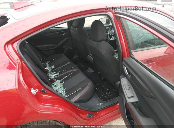 4S3GKAJ60K3618079 2019 SUBARU IMPREZA Red Widok naklejki z numerem VIN