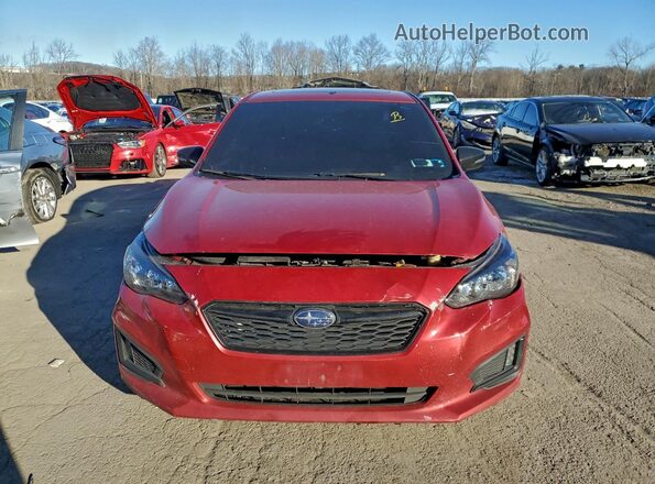 4S3GKAM66J3613608 2018 SUBARU IMPREZA Красный Вид спереди
