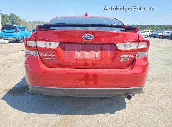 4S3GKAM68L3608672 2020 SUBARU IMPREZA Красный Вид сзади