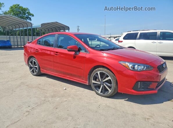 4S3GKAM68L3608672 2020 SUBARU IMPREZA Красный Передняя правая четверть