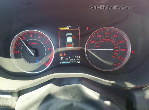 4S3GKAM68L3608672 2020 SUBARU IMPREZA Красный Вид щитка приборов