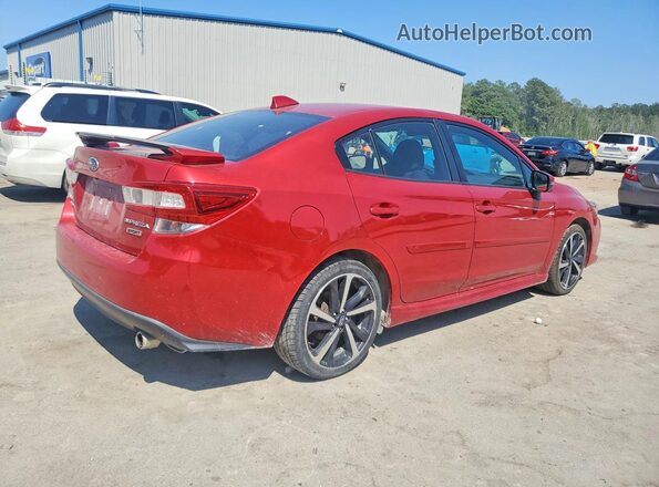 4S3GKAM68L3608672 2020 SUBARU IMPREZA Красный Задняя правая четверть