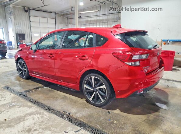 4S3GTAM60N3714436 2022 SUBARU IMPREZA Red Trasero izquierdo