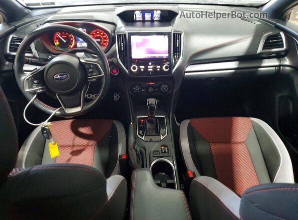 4S3GTAM60N3714436 2022 SUBARU IMPREZA Red Vista del salpicadero
