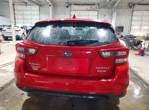 4S3GTAM60N3714436 2022 SUBARU IMPREZA Red Vista trasera