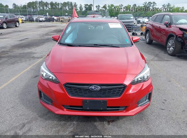 4S3GTAM62J3728364 2018 SUBARU IMPREZA Красный Вид щитка приборов