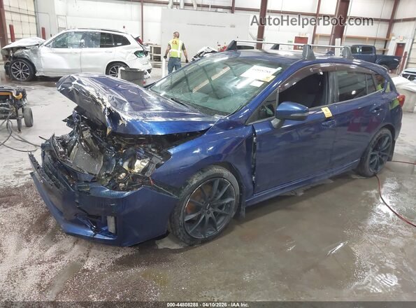 4S3GTAM66H3731441 2017 SUBARU IMPREZA Синий Передняя левая четверть