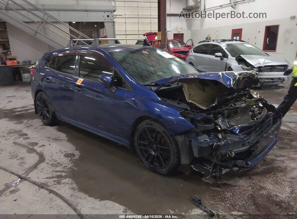 4S3GTAM66H3731441 2017 SUBARU IMPREZA Синий Передняя правая четверть