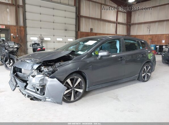 4S3GTAM67K3733013 2019 SUBARU IMPREZA Gray Передня ліва чверть