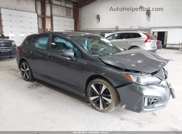 4S3GTAM67K3733013 2019 SUBARU IMPREZA Gray Передня права чверть