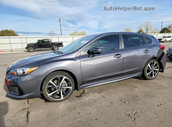 4S3GTAM67P3702674 2023 SUBARU IMPREZA Charcoal Vista tres cuartos delantera izquierda
