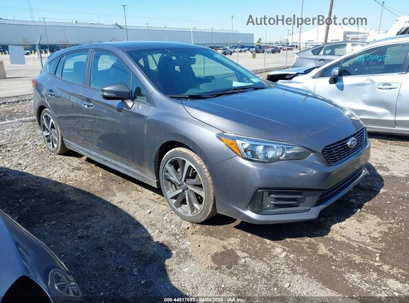 4S3GTAM69N3706853 2022 SUBARU IMPREZA Серый Передняя правая четверть