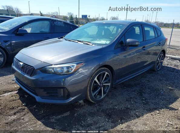 4S3GTAM69N3706853 2022 SUBARU IMPREZA Серый Передняя левая четверть