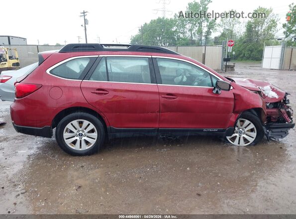 4S4BSAAC8H3440796 2017 SUBARU OUTBACK Красный Панорамный вид салона 360°