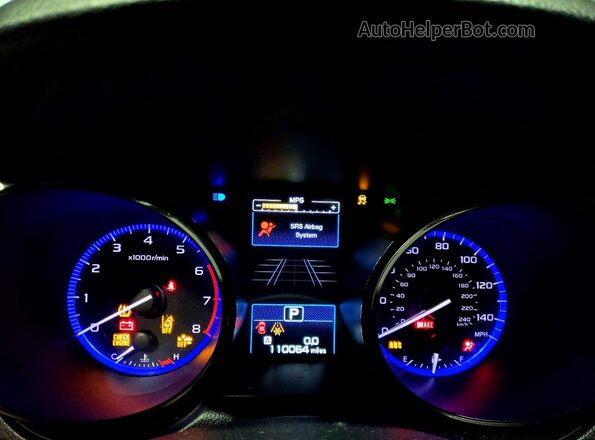 4S4BSABC9K3303419 2019 SUBARU OUTBACK Серебряный Вид щитка приборов