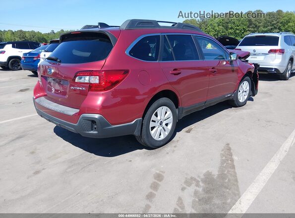 4S4BSAFC7K3367310 2019 SUBARU OUTBACK Красный Задняя правая четверть