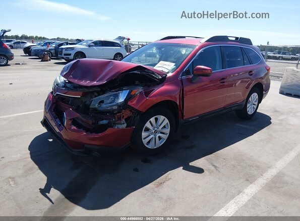 4S4BSAFC7K3367310 2019 SUBARU OUTBACK Красный Передняя левая четверть