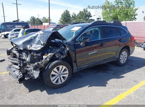 4S4BSAFC9J3340804 2018 SUBARU OUTBACK Black Передня ліва чверть