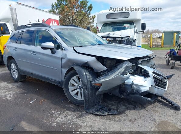 4S4BSAFC9K3257133 2019 SUBARU OUTBACK Серебряный Передняя правая четверть
