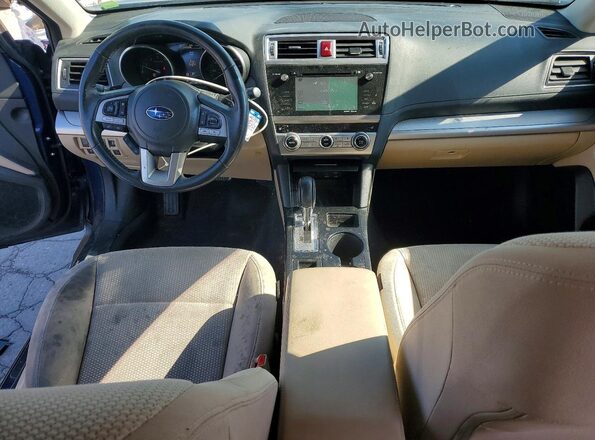 4S4BSAHC2H3333717 2017 SUBARU OUTBACK Blue Widok deski rozdzielczej