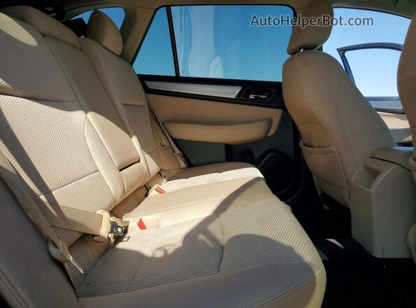 4S4BSAHC2H3333717 2017 SUBARU OUTBACK Blue Widok tylnych siedzeń