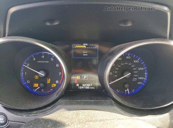 4S4BSAHC2H3333717 2017 SUBARU OUTBACK Blue Widok zestawu wskaźników