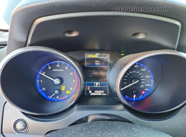 4S4BSAHC4J3304760 2018 SUBARU OUTBACK Серый Вид щитка приборов